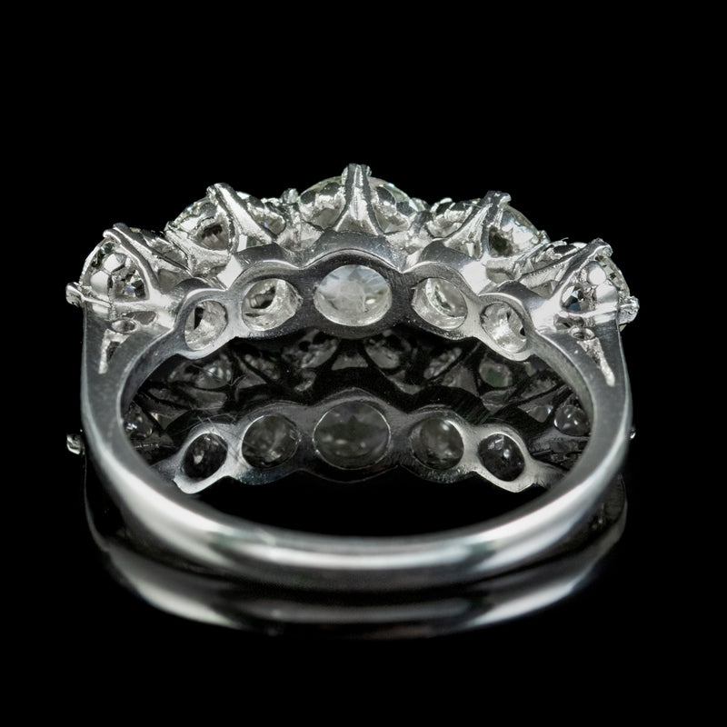Antique Edwardian Five Stone Diamond Ring 2.36ct Diamond Circa 1905