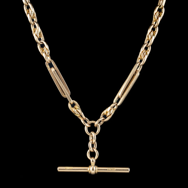Antique Victorian 9ct Gold Albert Chain