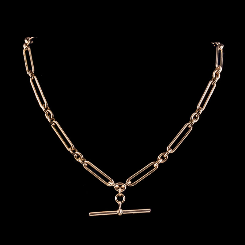 Antique Victorian 9ct Gold Albert Chain 