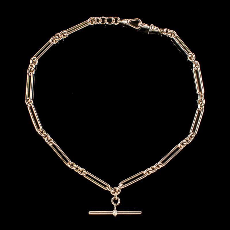 Antique Victorian 9ct Gold Albert Chain 