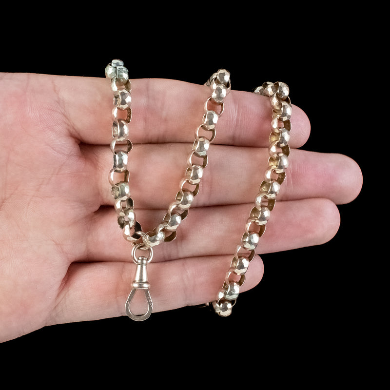Antique Victorian 9ct Gold Guard Chain 