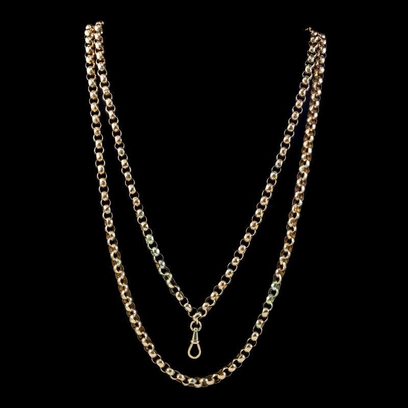Antique Victorian 9ct Gold Guard Chain 