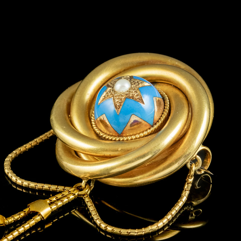 Antique Victorian Etruscan Revival Brooch Ollivant And Botsford With Box