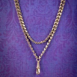 Antique Victorian Guard Chain 9ct Gold Circa 1880