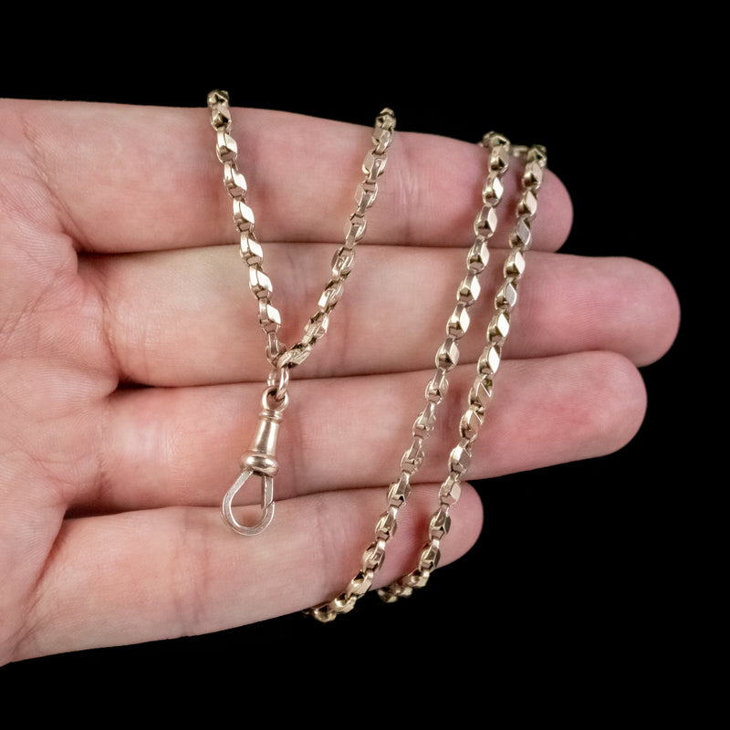 Antique Victorian Guard Chain 9ct Gold Circa 1880