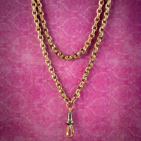 Antique Victorian Guard Chain 9ct Gold Circa 1880