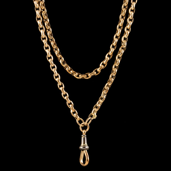 Antique Victorian Guard Chain 9ct Gold Circa 1880
