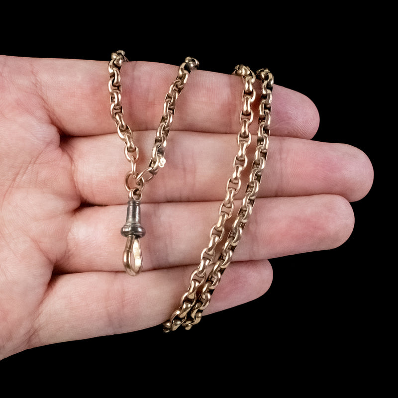 Antique Victorian Guard Chain 9ct Gold Circa 1880