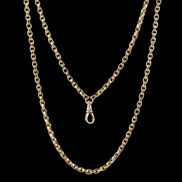 Antique Victorian Guard Chain 9ct Gold