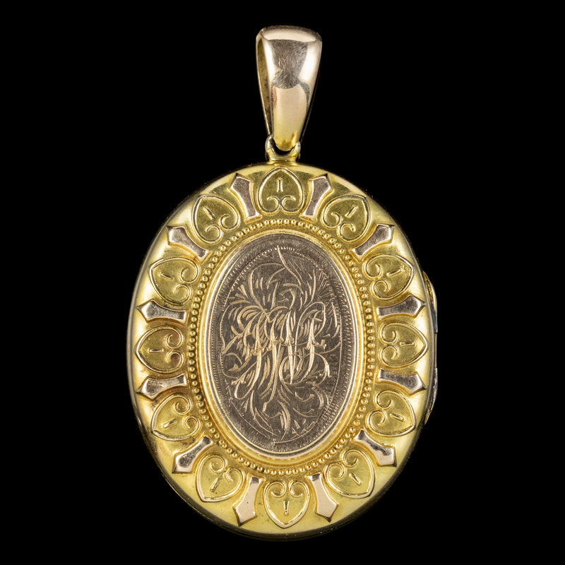 Antique Victorian Locket 15ct Gold Circa 1890