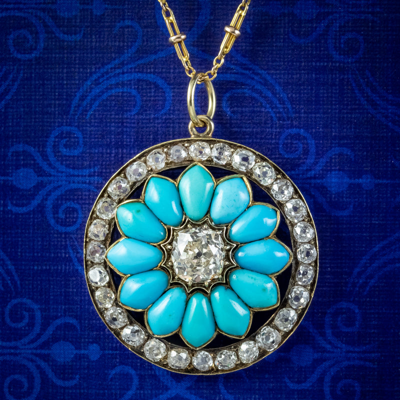 Yellow Gold Oval Turquoise Necklace | A. T. Thomas Jewelers | Jewelry Store  | Lincoln, NE