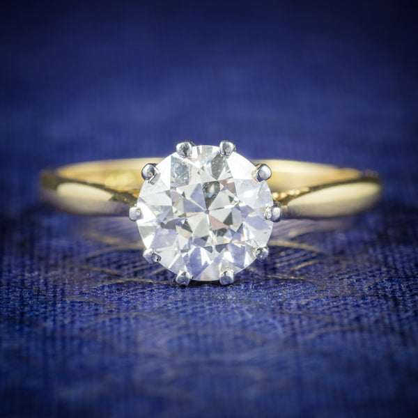Antique Victorian Diamond Engagement Ring 18ct Gold Circa 1900 cover