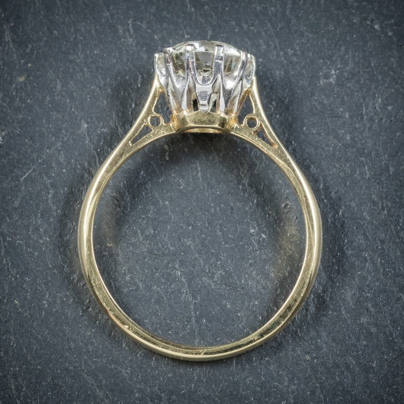 Antique Victorian Diamond Engagement Ring 18ct Gold Circa 1900 top