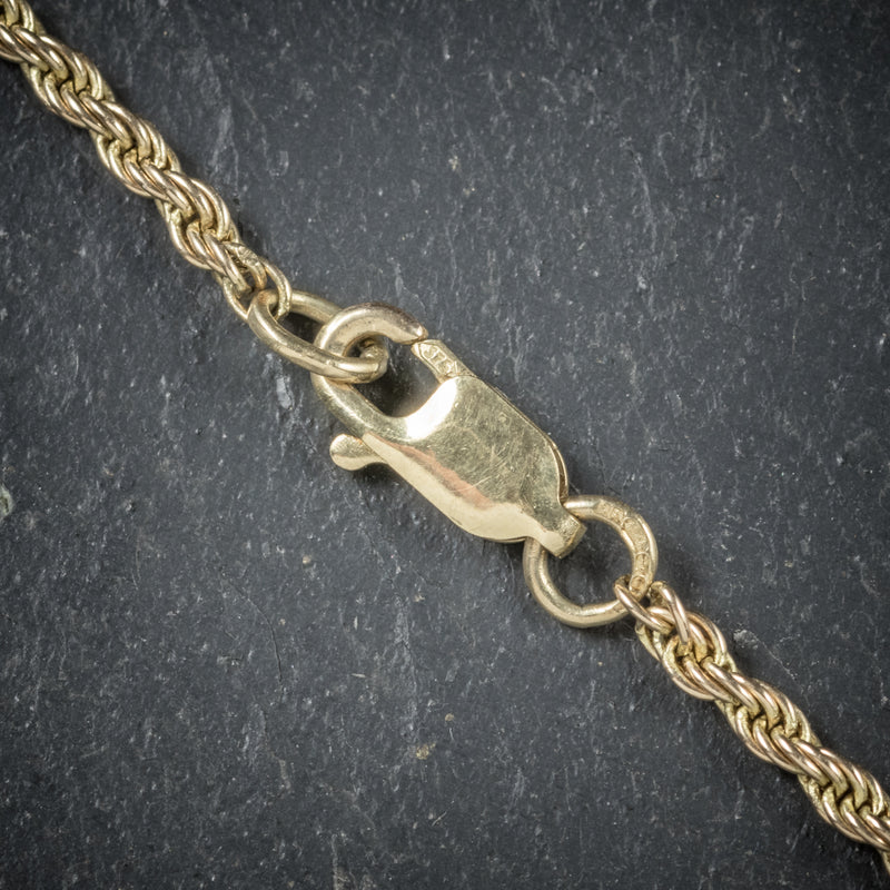 Antique Victorian Diamond Heart Locket Necklace 15ct Gold Circa 1880 clasp