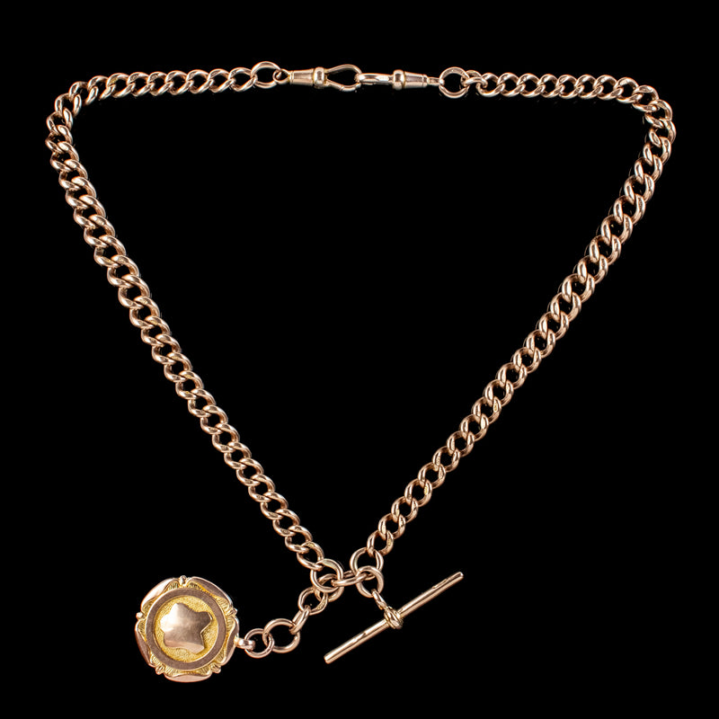 Victorian 9KT Watch Chain/Necklace — Isadoras Antique Jewelry