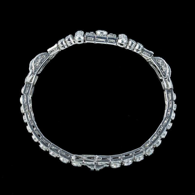 Art Deco Diamond Bracelet Platinum 15ct Diamond 