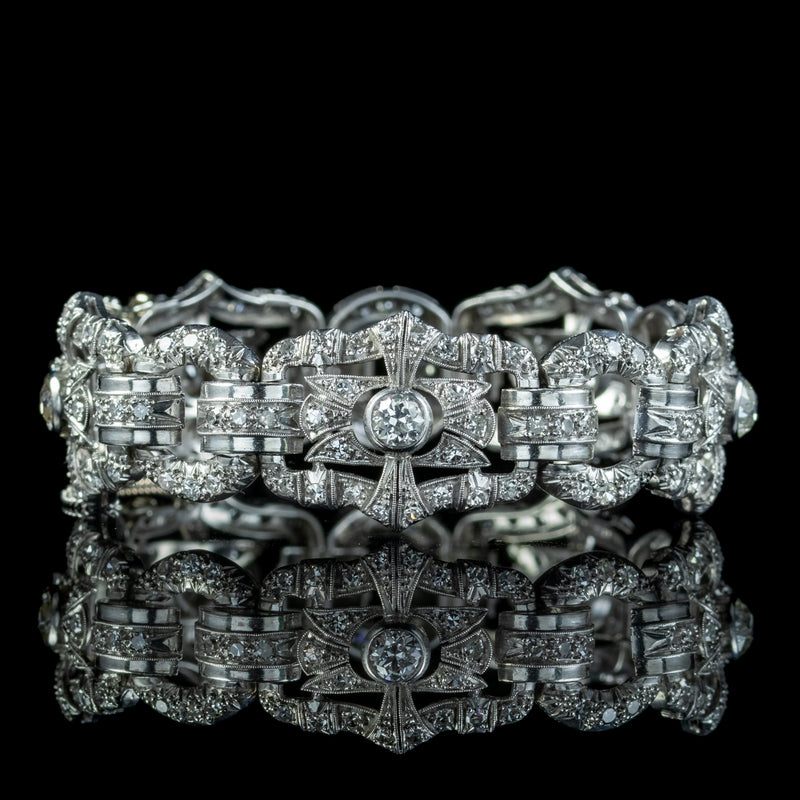 Art Deco Diamond Bracelet Platinum 9ct Of Diamond 