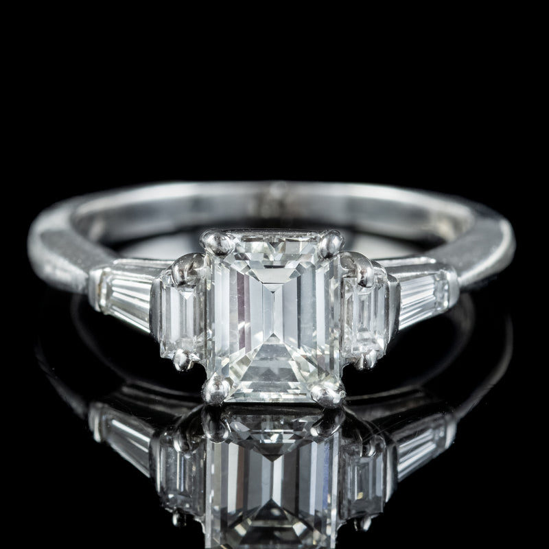 Art Deco Style Diamond Ring 1.50ct Of Diamond