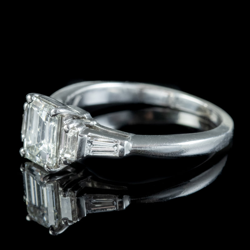 Art Deco Style Diamond Ring 1.50ct Of Diamond