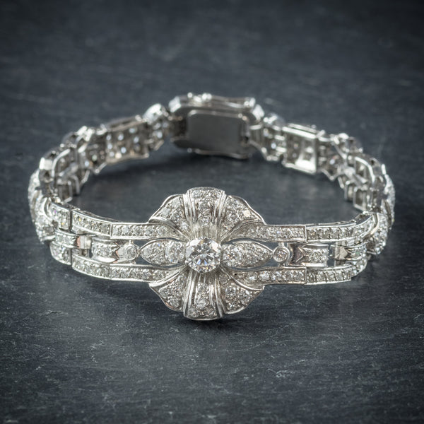  Diamond Bracelet Platinum 0.60ct Diamond front