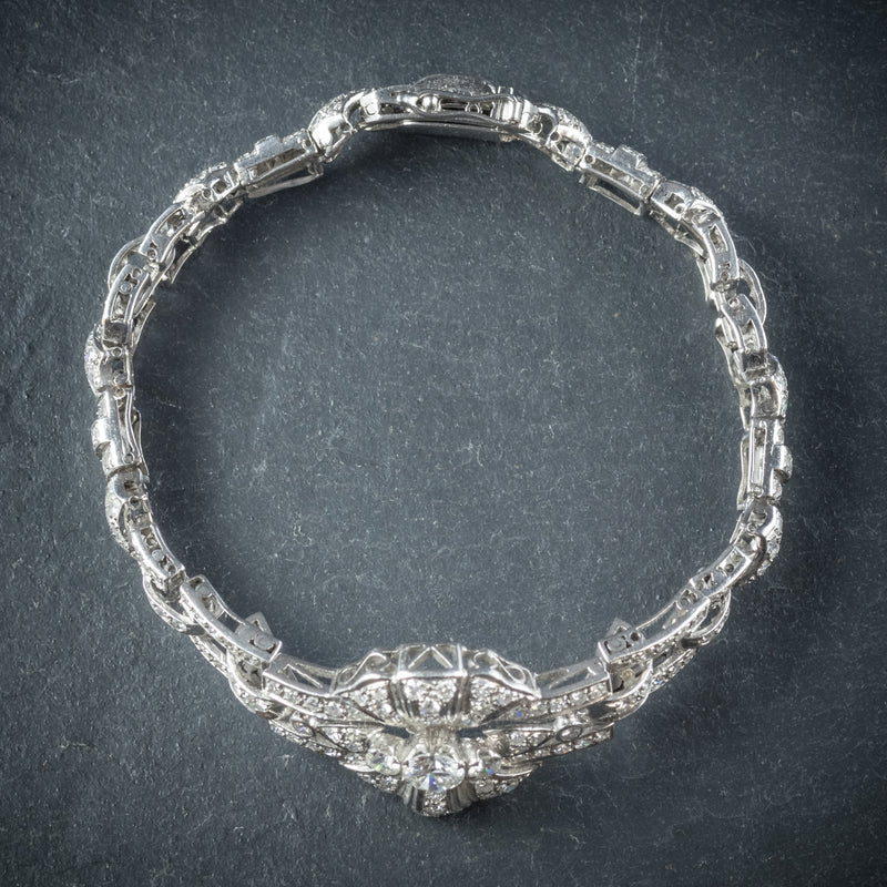  Diamond Bracelet Platinum 0.60ct Diamond top