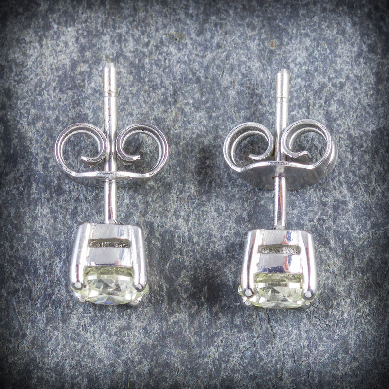 DIAMOND STUD EARRINGS 18CT GOLD 1.20CT DIAMOND POSTS