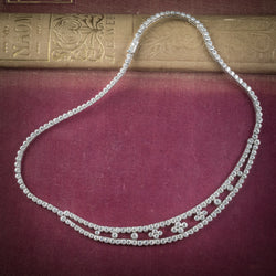 Diamond Necklace 18ct White Gold