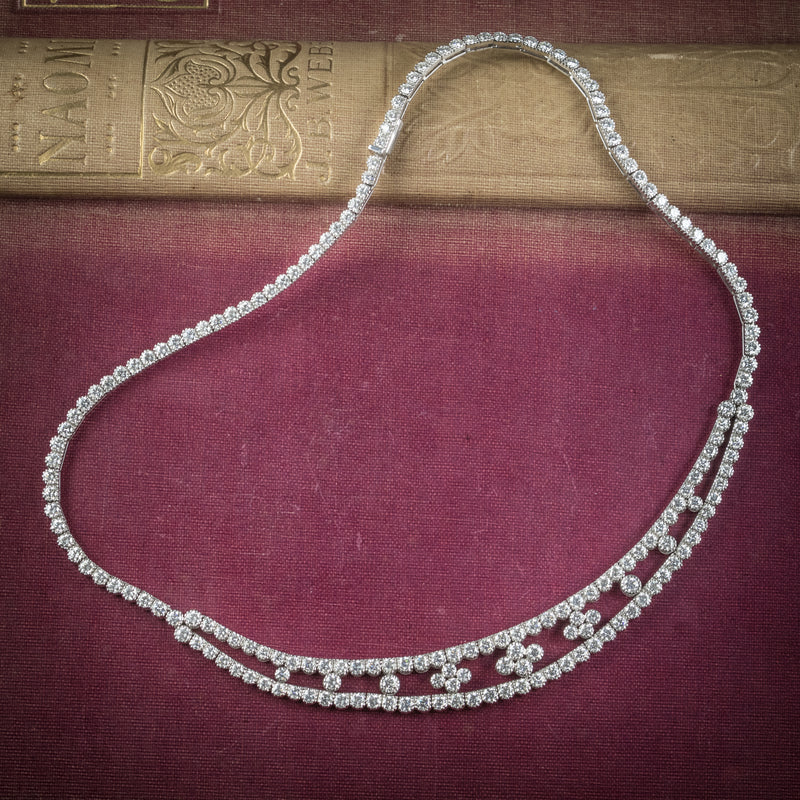 Diamond Necklace 18ct White Gold