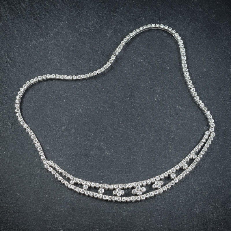 Diamond Necklace 18ct White Gold