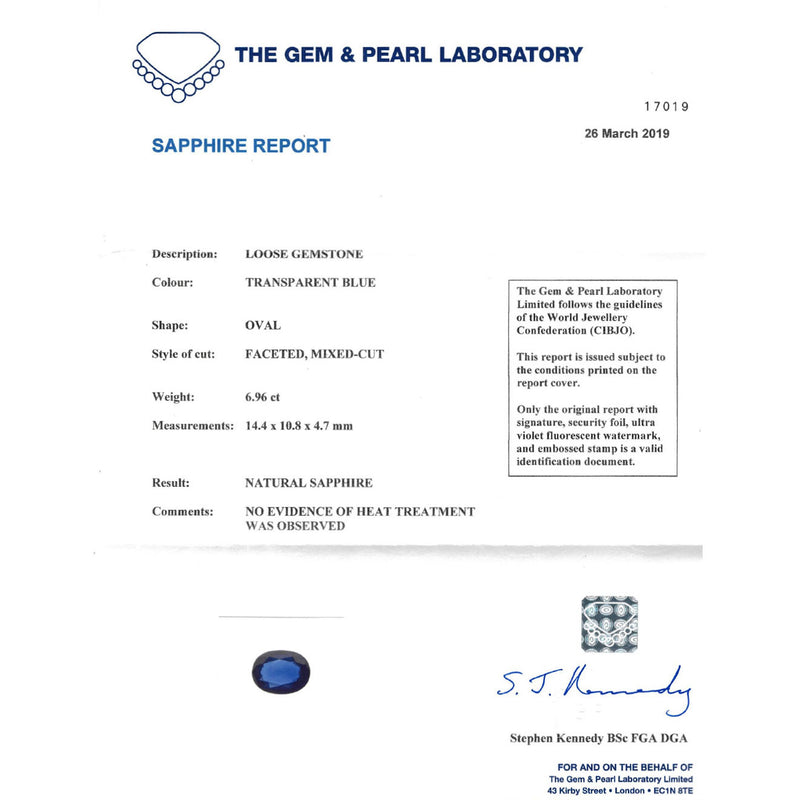 NATURAL SAPPHIRE RING 6.96CT SAPPHIRE 2.07CT DIAMOND PLATINUM CERT REPORT1