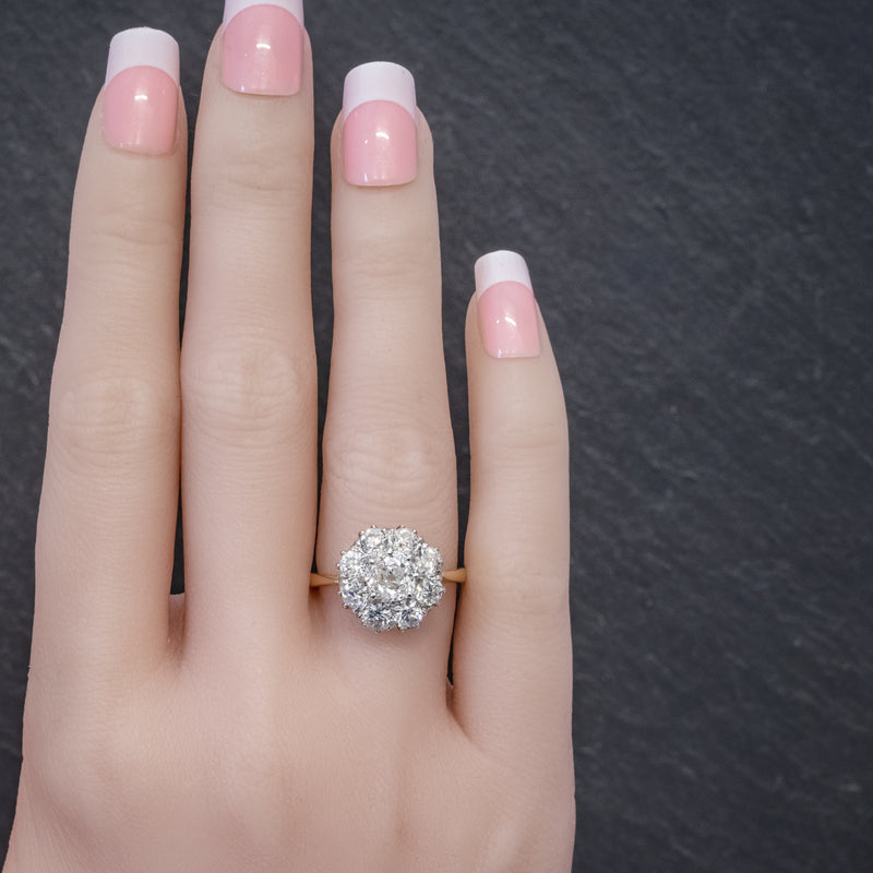 The Kentucky Diamond Cluster Ring for Women, 1 carat of Diamonds, tota –  Gem of the Day