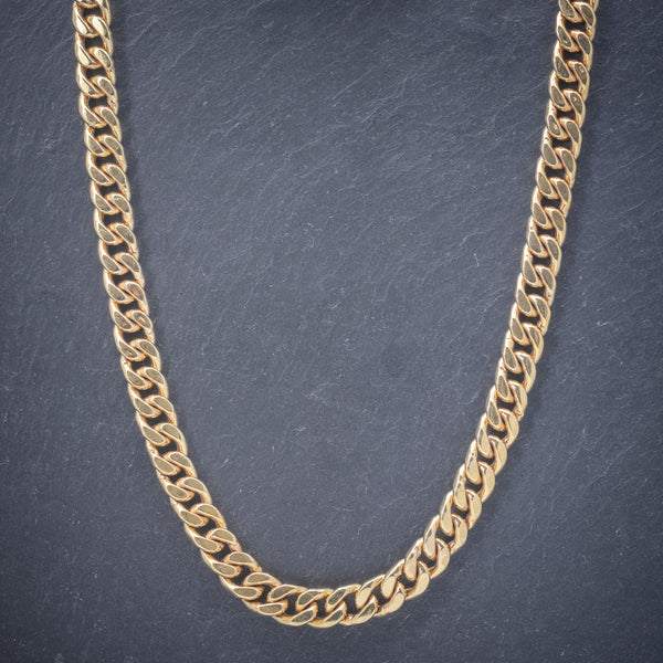 Solid Silver Chain 14ct Yellow Gold Plated Necklace front