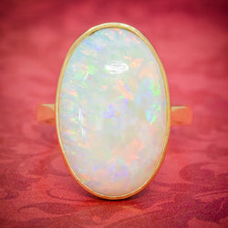 VINTAGE OPAL RING 14ct GOLD NATURAL 14CT OPAL CIRCA 1940 cover