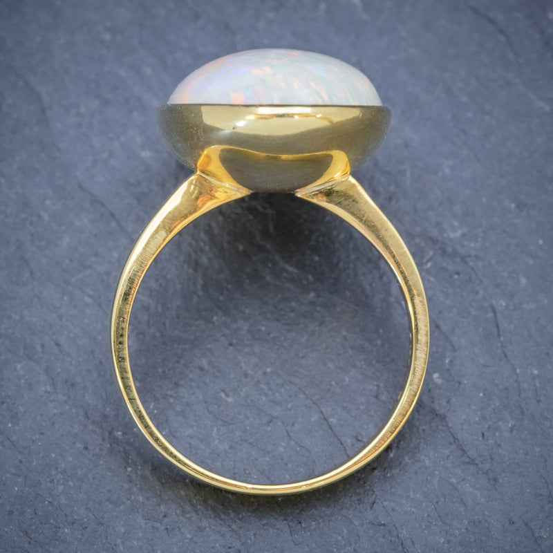 VINTAGE OPAL RING 14ct GOLD NATURAL 14CT OPAL CIRCA 1940 top