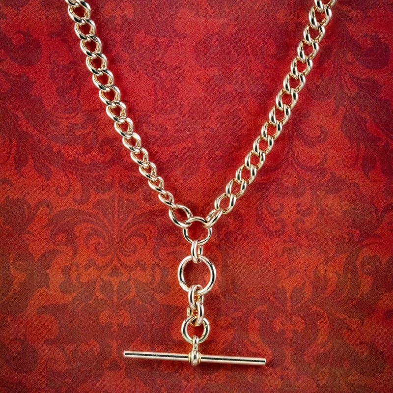 Fob Necklace in 9ct Yellow Gold