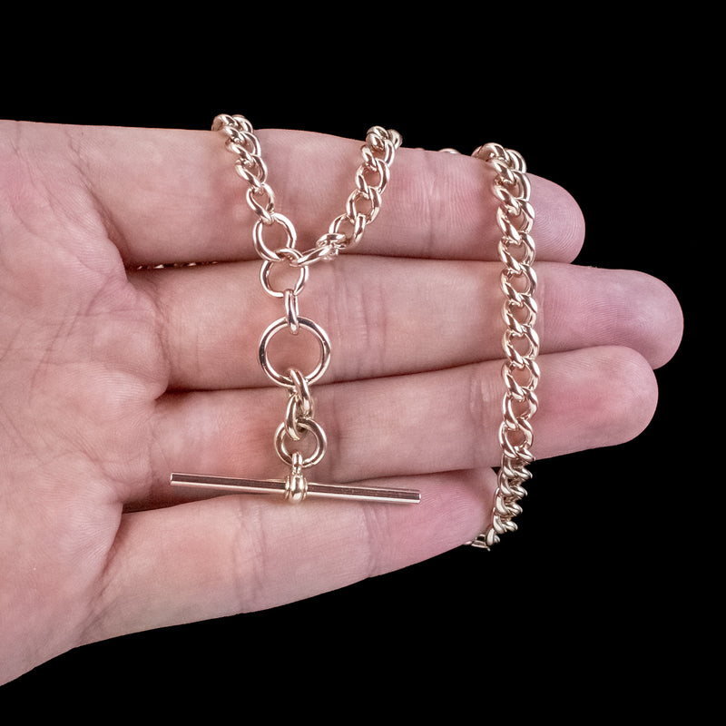 Antique Victorian Albert Chain 9ct Gold