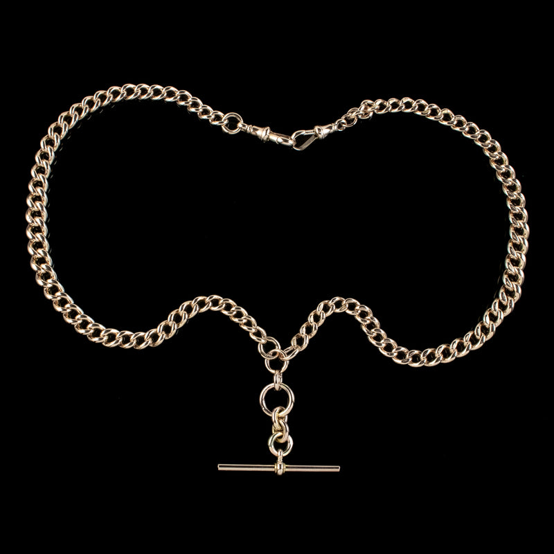 Antique Victorian Albert Chain 9ct Gold