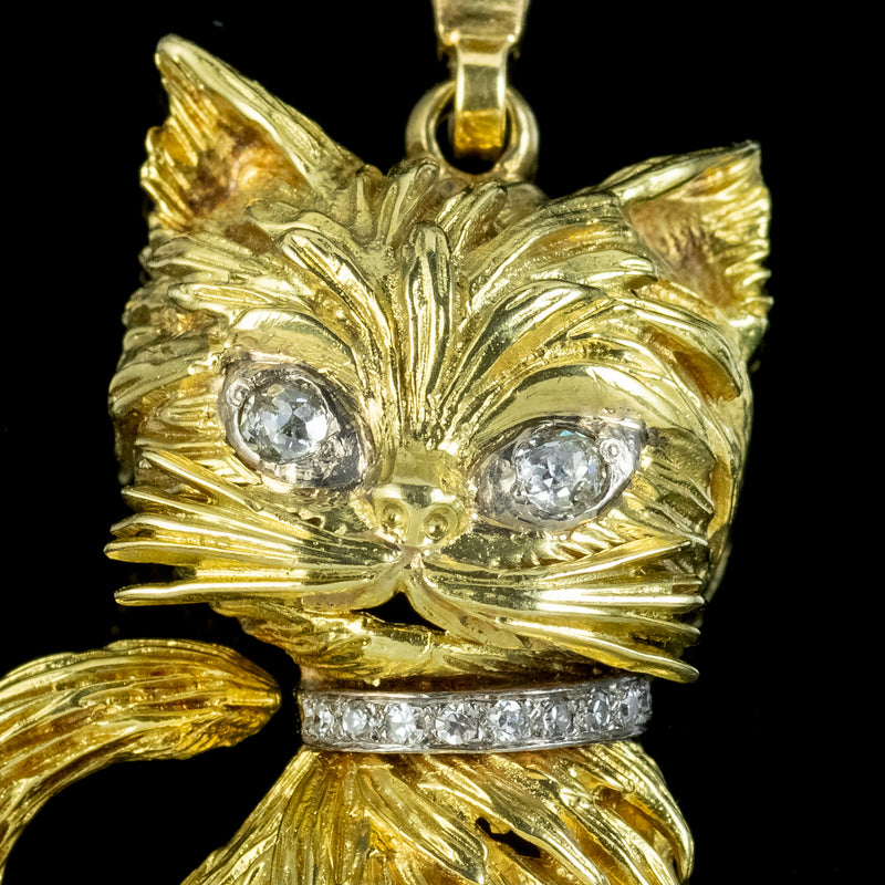 Cat and Kitten Pendant Necklace in Gold | Jewellery | Lisa Angel