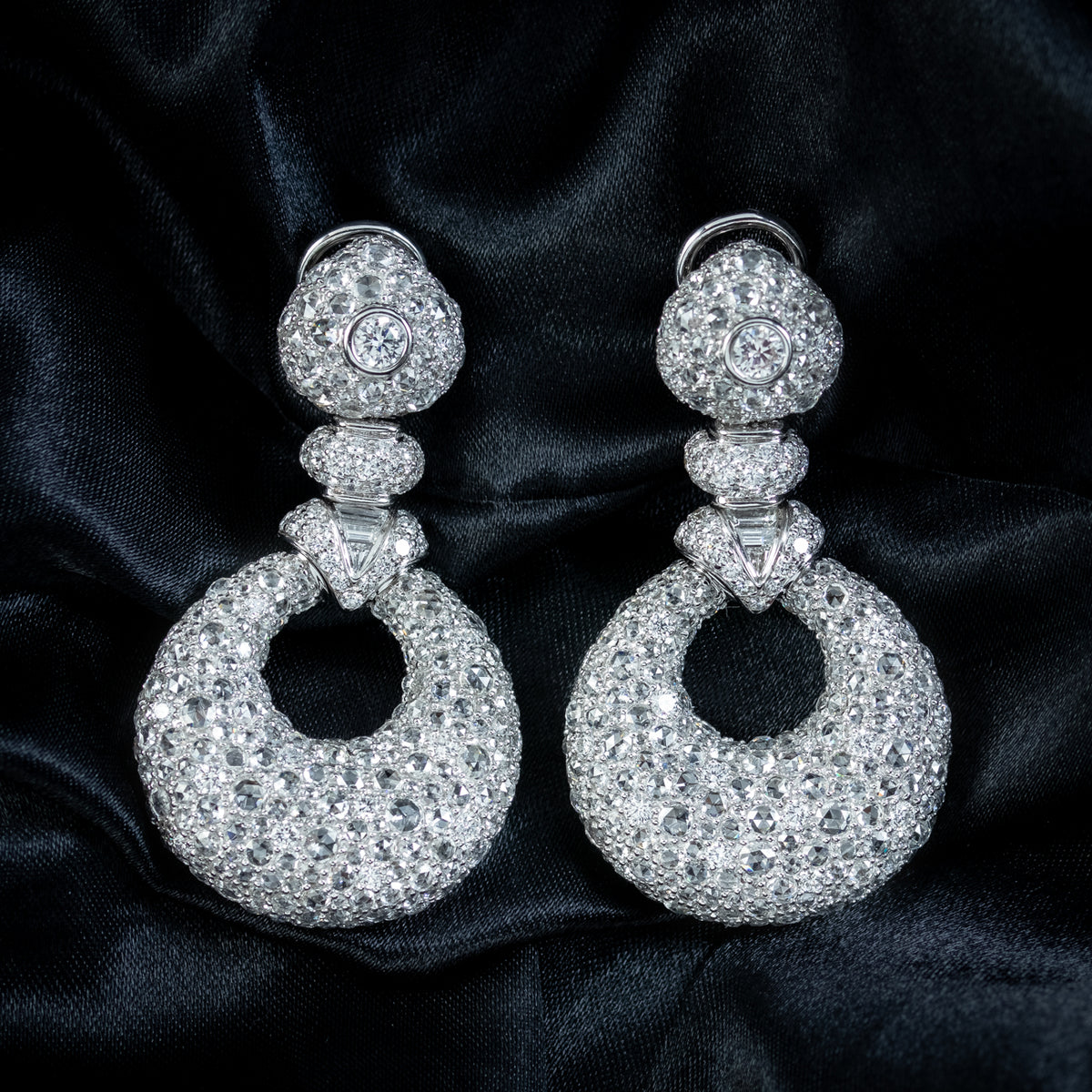 Diamond encrusted hoops top
