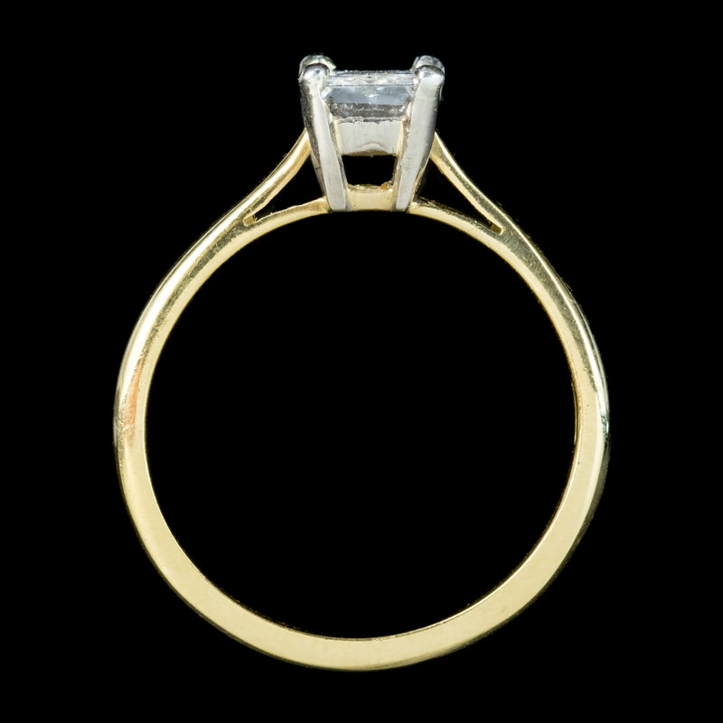Vintage Diamond Solitaire Ring 0.92ct Diamond Dated 1989