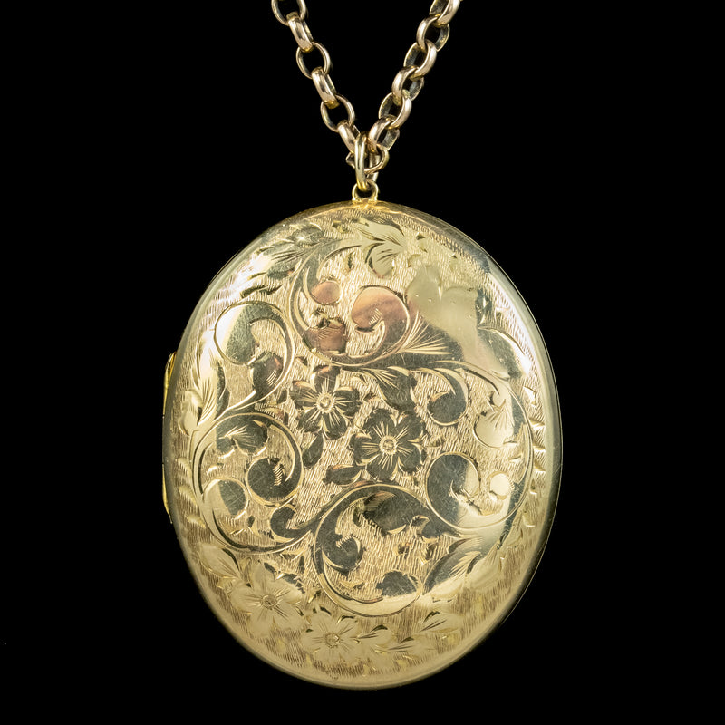 vintage-oval-locket-necklace – Anushka Jain Jewellery